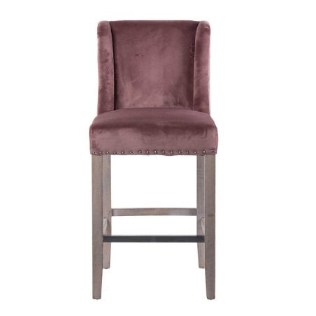 taburete cocina rosa-gris c/ tirador 48x53x104cm