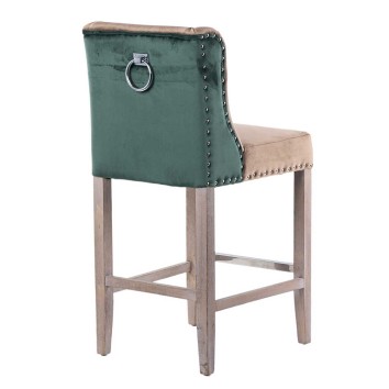 taburete cocina verde-marron tirador 48x53x104cm 2