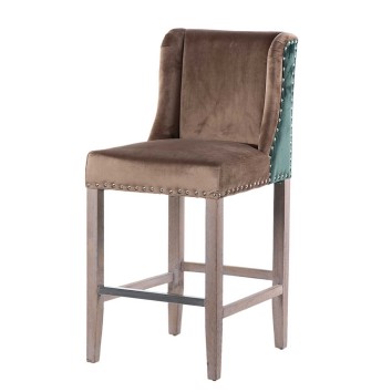 taburete cocina verde-marron tirador 48x53x104cm