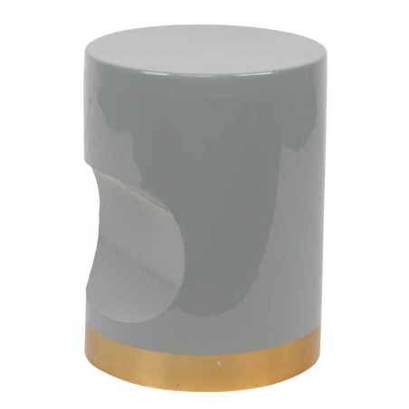 taburete metal green 30x30x40 cm