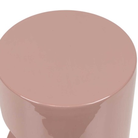 taburete metal rosa 30x30x40 cm