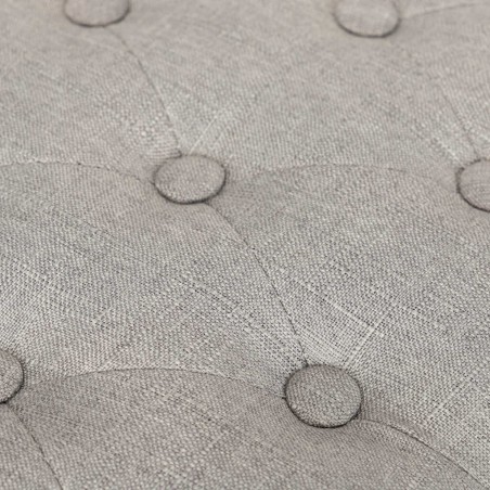 pie cama lino gris capit. patas mad. 110x36x47 cm