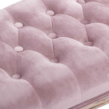 pie cama velvet capitone patas madera 110x36x47 cm 2