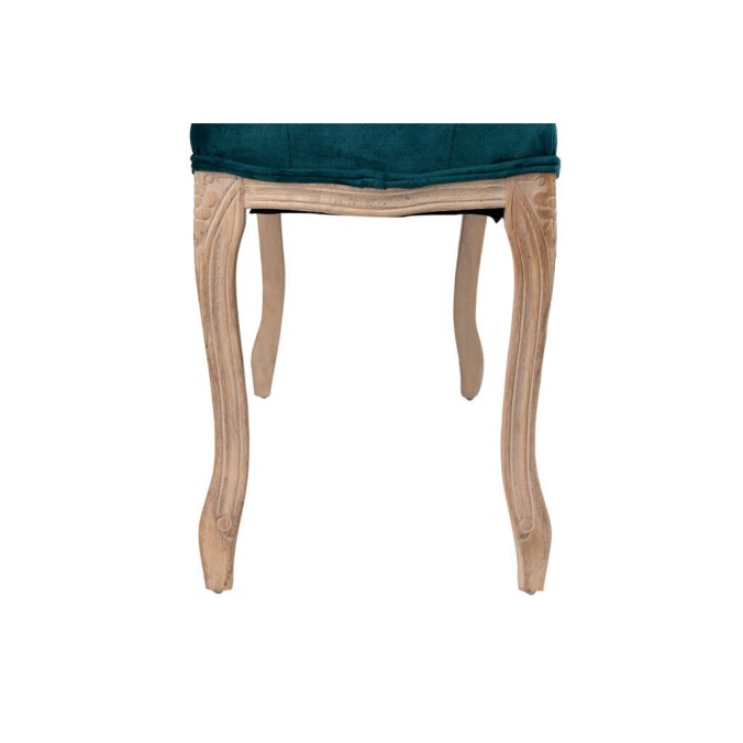 pie cama velvet capitone patas madera 110x36x47 cm