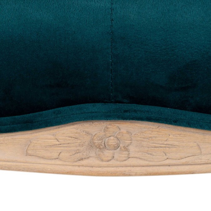 pie cama velvet capitone patas madera 110x36x47 cm