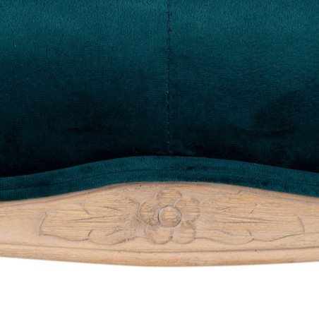pie cama velvet capitone patas madera 110x36x47 cm