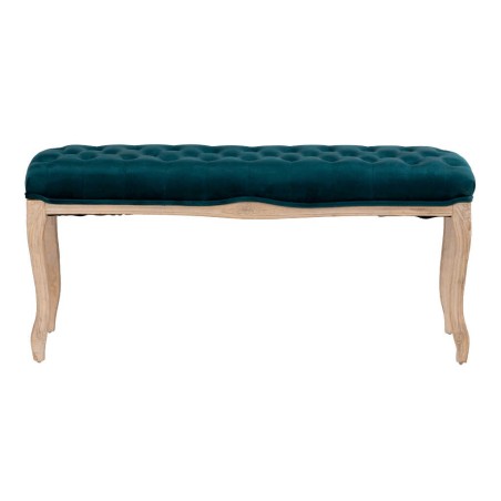 pie cama velvet capitone patas madera 110x36x47 cm