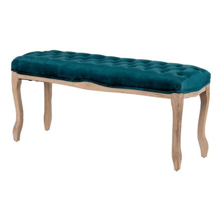 pie cama velvet capitone patas madera 110x36x47 cm