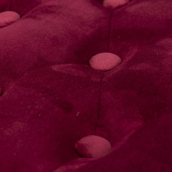 pie cama velvet capitone patas madera 110x36x47 cm