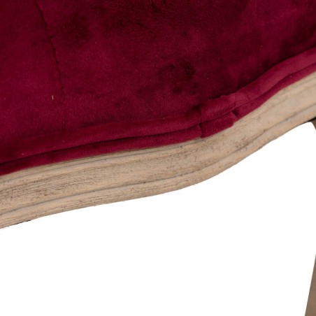 pie cama velvet capitone patas madera 110x36x47 cm
