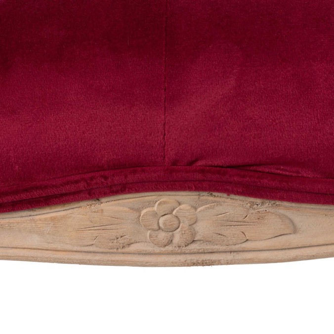 pie cama velvet capitone patas madera 110x36x47 cm