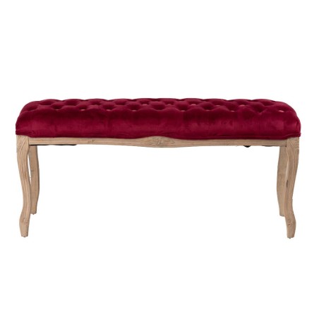 pie cama velvet capitone patas madera 110x36x47 cm