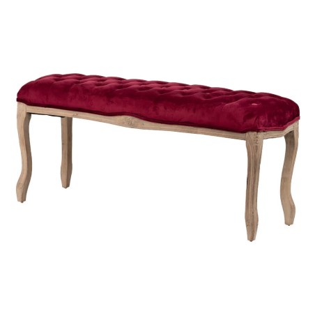 pie cama velvet capitone patas madera 110x36x47 cm
