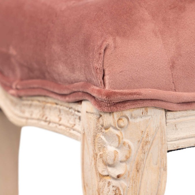 pie cama velvet capitone patas madera 110x36x47 cm