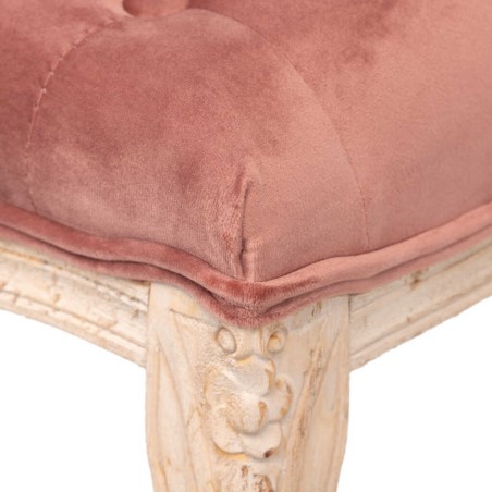 pie cama velvet capitone patas madera 110x36x47 cm