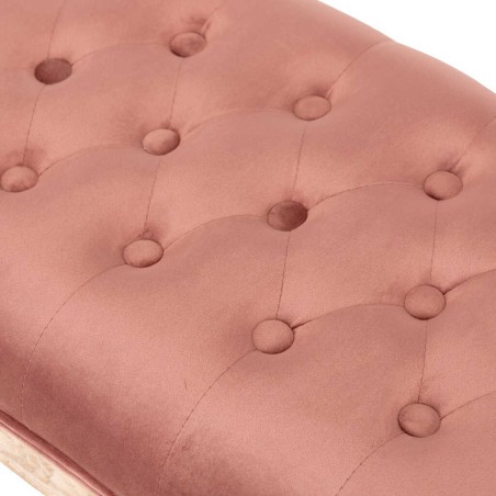 pie cama velvet capitone patas madera 110x36x47 cm