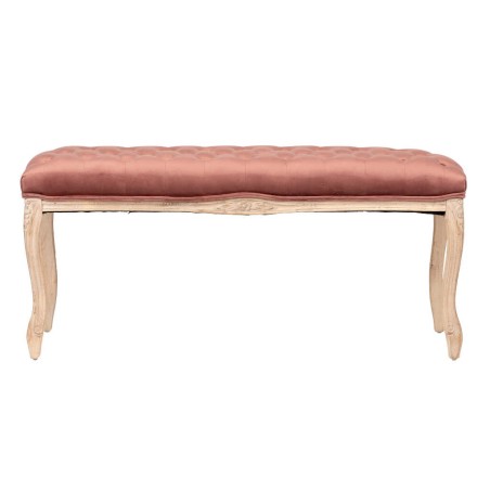 pie cama velvet capitone patas madera 110x36x47 cm