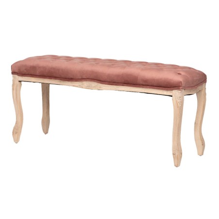 pie cama velvet capitone patas madera 110x36x47 cm
