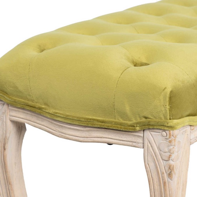 pie cama velvet capitone patas madera 110x36x47 cm pie cama velvet capitone patas madera 110x36x47 cm