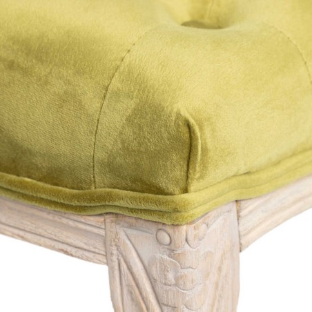 pie cama velvet capitone patas madera 110x36x47 cm