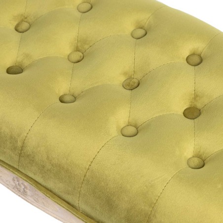 pie cama velvet capitone patas madera 110x36x47 cm