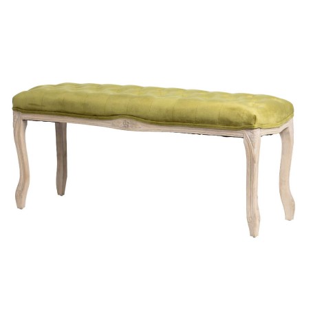 pie cama velvet capitone patas madera 110x36x47 cm