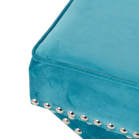 pie de cama azul 62x42x37 cm