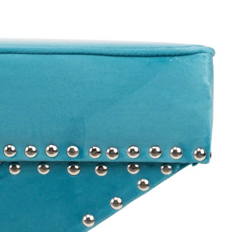 pie de cama azul 62x42x37 cm