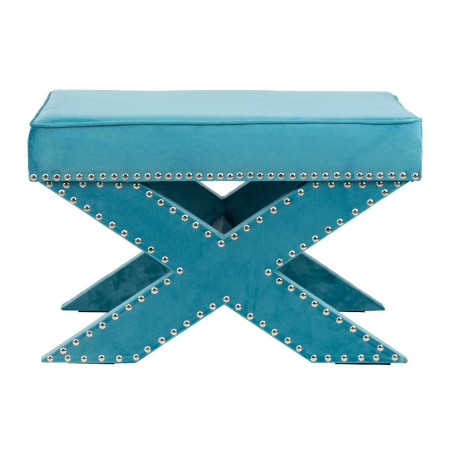 pie de cama azul 62x42x37 cm