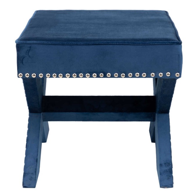 pie de cama azul 62x42x37 cm