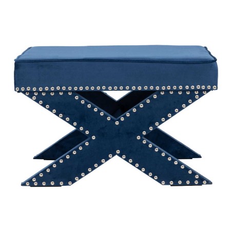 pie de cama azul 62x42x37 cm