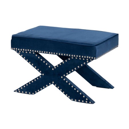 pie de cama azul 62x42x37 cm