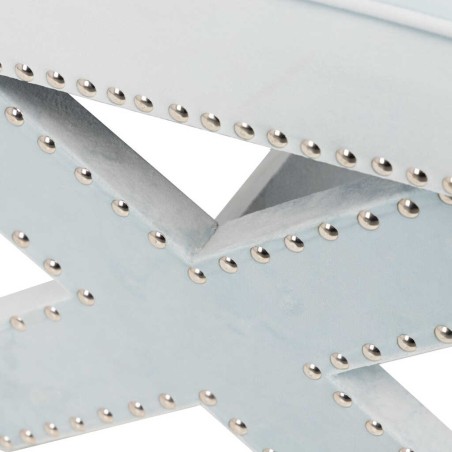 pie de cama azul claro 62x42x37 cm