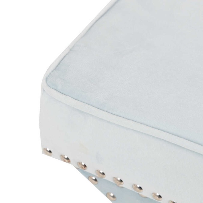 pie de cama azul claro 62x42x37 cm pie de cama azul claro 62x42x37 cm
