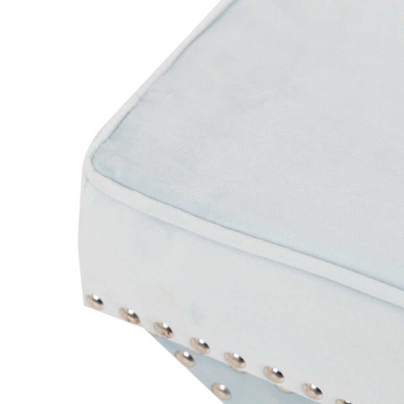 pie de cama azul claro 62x42x37 cm