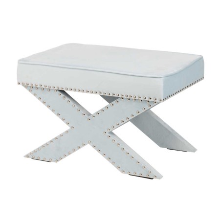 pie de cama azul claro 62x42x37 cm