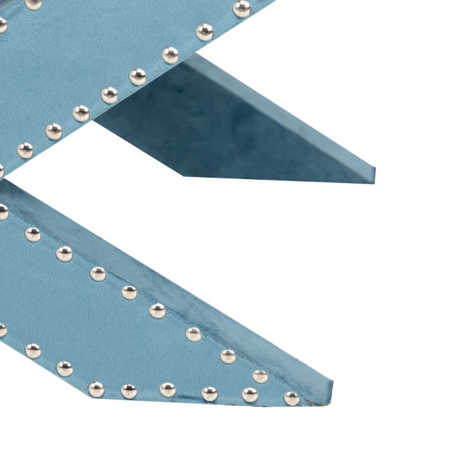 pie de cama azul ottoman 62x42x37 cm