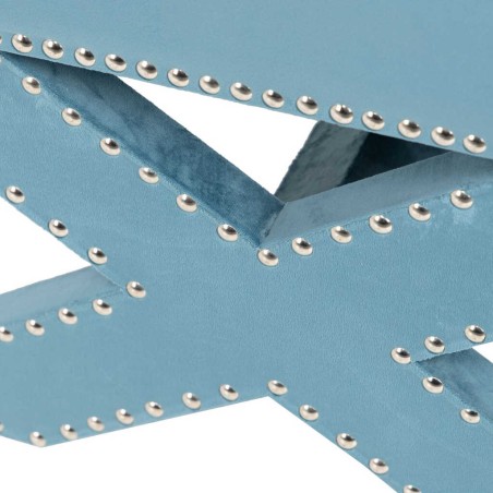 pie de cama azul ottoman 62x42x37 cm