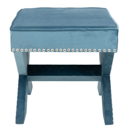 pie de cama azul ottoman 62x42x37 cm