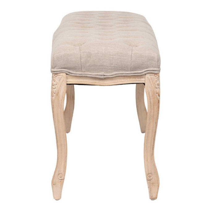 pie de cama madera/textil 110x36x48 cm