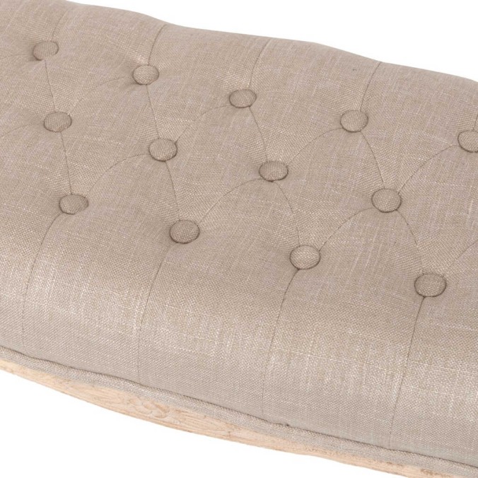 pie de cama madera/textil 110x36x48 cm