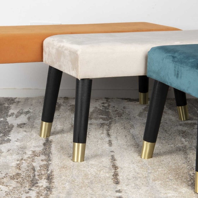 pie de cama velvet 100x40x44 cm