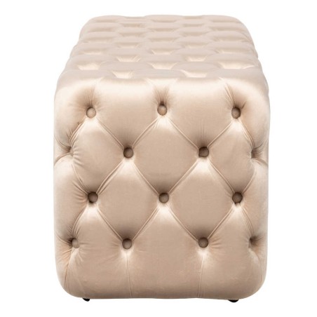 pie de cama velvet capitone 125x45x47 cm