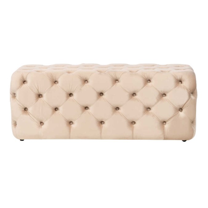 pie de cama velvet capitone 125x45x47 cm pie de cama velvet capitone 125x45x47 cm
