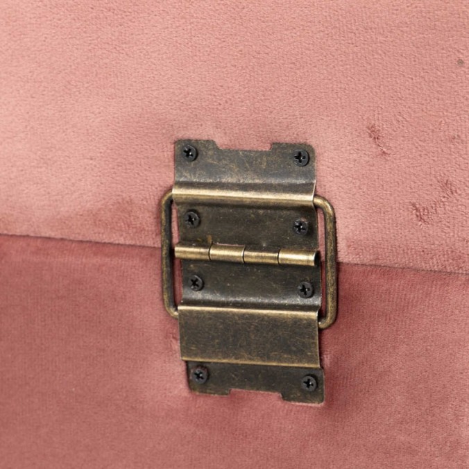 pie de cama velvet con patas metal 100x40x44 cm