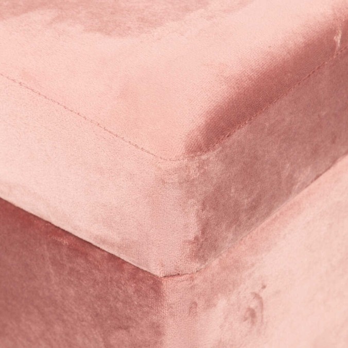 pie de cama velvet con patas metal 100x40x44 cm