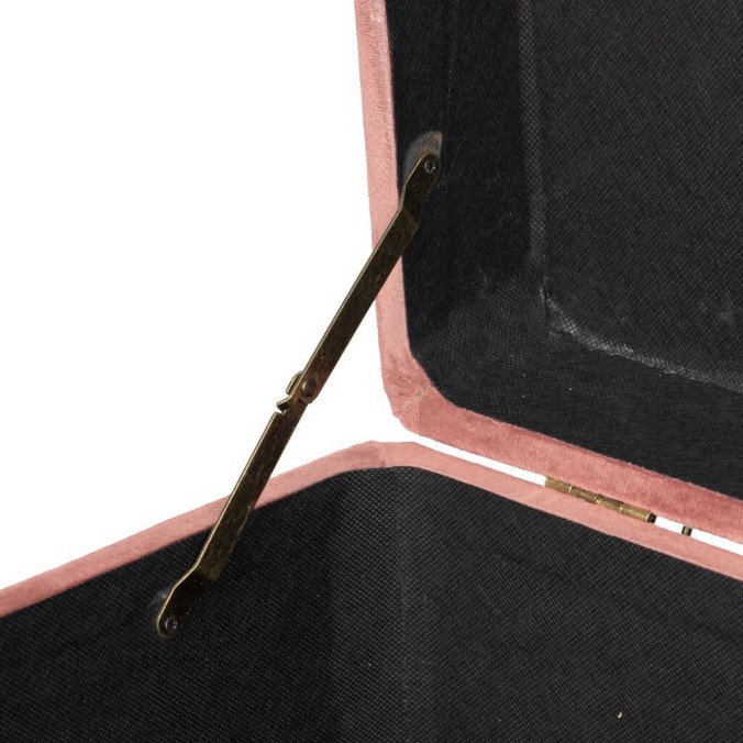 pie de cama velvet con patas metal 100x40x44 cm