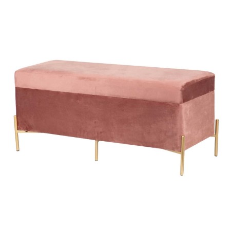 pie de cama velvet con patas metal 100x40x44 cm