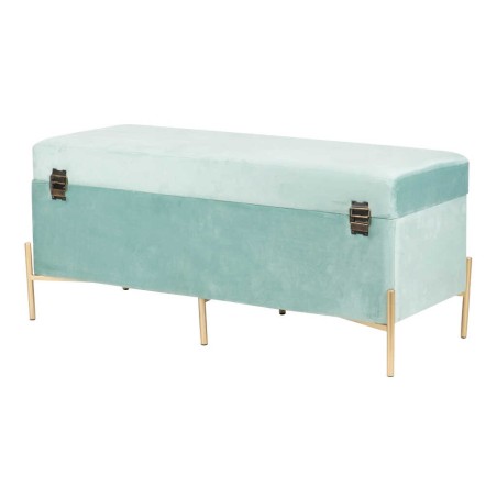 pie de cama velvet con patas metal 100x40x44 cm