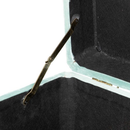 pie de cama velvet con patas metal 100x40x44 cm